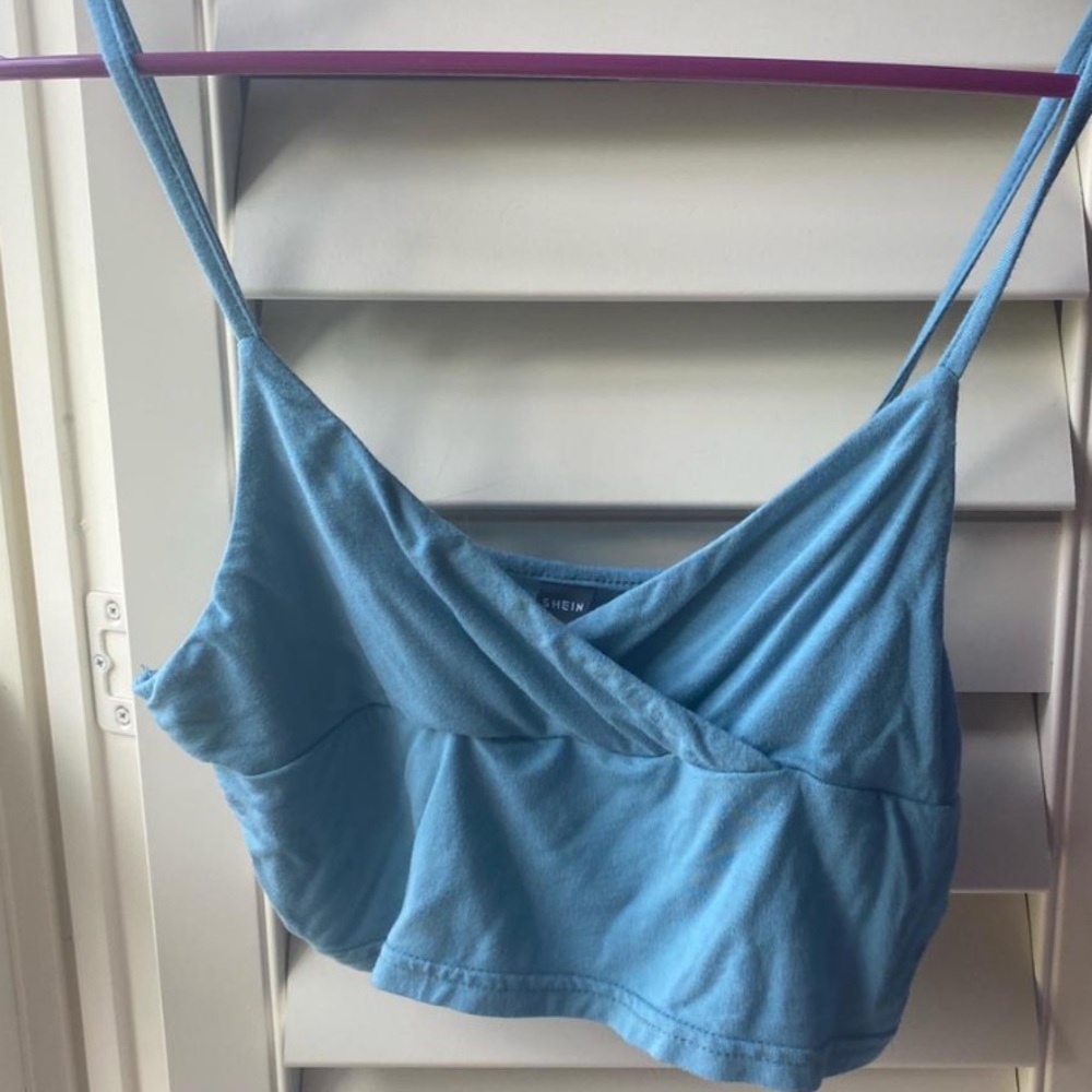 Blue SHEIN crop top. Size medium
